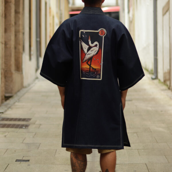 Kimono Osaka largo GARZA full color 1/1- Denim