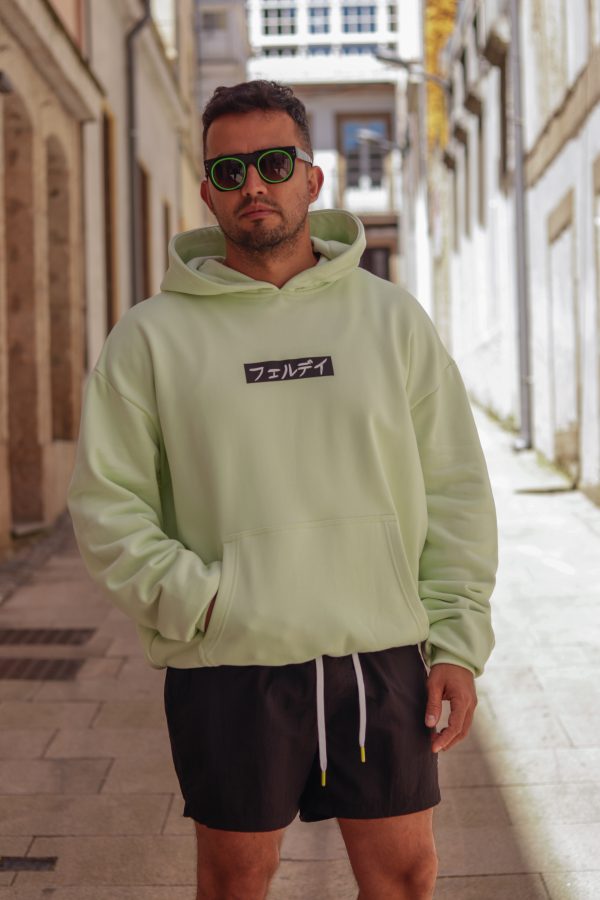 Sudadera Daruma-verde-defrente