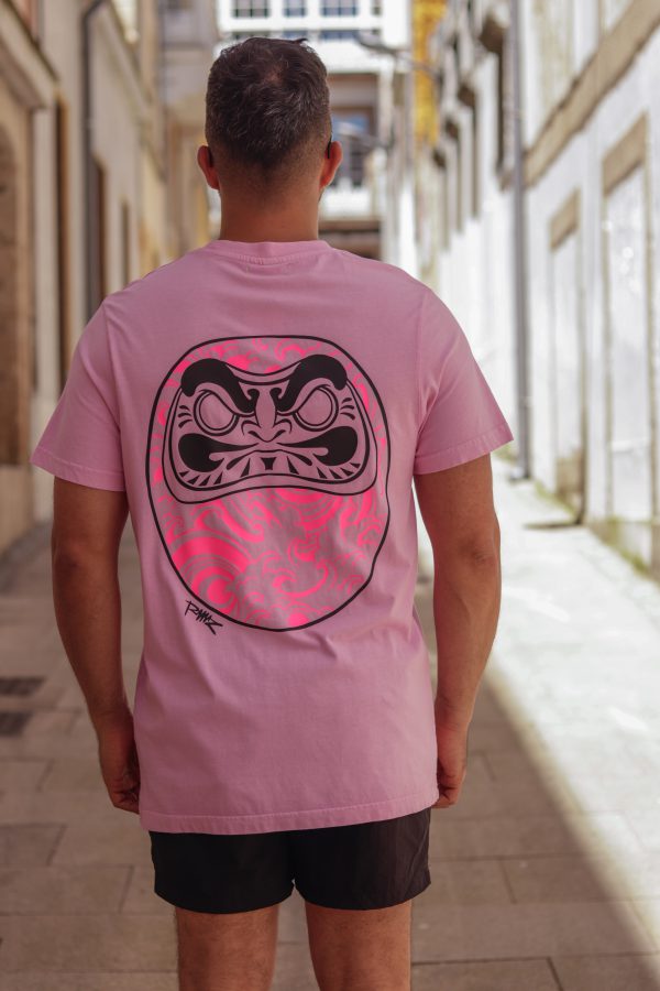 Camiseta Daruma-rosa-detras