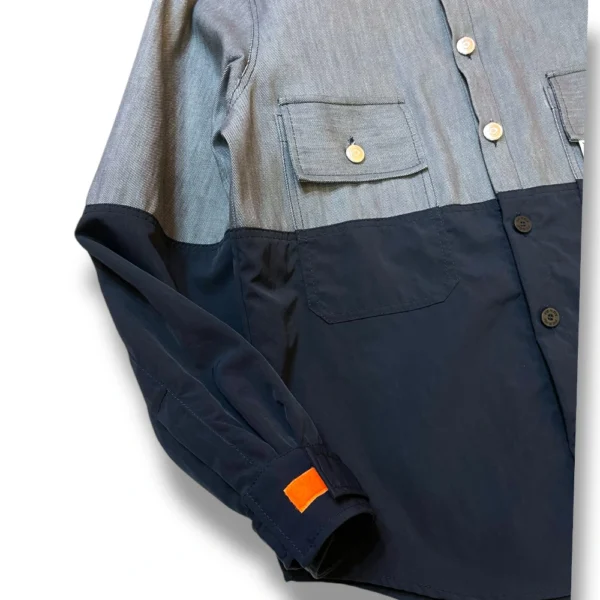detalle de la manga de la sobrecamisa bicolor scuba de ferdy ferdystreetwear detalle de la manga de la sobrecamisa bicolor scuba de ferdy ferdystreetweardetalle de la manga de la sobrecamisa bicolor scuba de ferdy ferdystreetwear