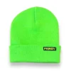 Gorro básico con doblez verde neón de Ferdy
