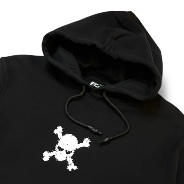 detalle del hoodie calavera distorsionada detalle del hoodie calavera distorsionada de ferdy ferdystreetwear