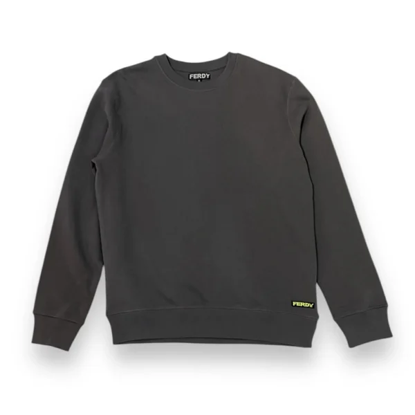 sudadera sin capucha básica color gris asfalto sudadera sin capucha básica color gris asfalto de ferdy ferdystreetwear