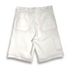 Bermudas “Los cachelos”- Blanco off costuras rojas