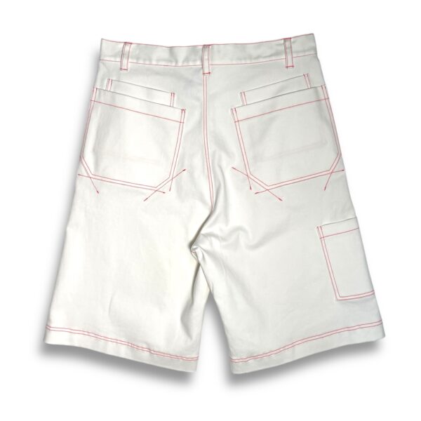 Photoroom_20250809_191500 Bermudas “Los cachelos”- Blanco off costuras rojas