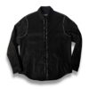 Sobrecamisa - Denim encerado negro costuras irregulares