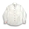sobrecamisa los cachelos de color blanco-off con costuras rojas de ferdy ferdystreetwear