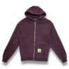 Hoodie con cremallera - Color uva