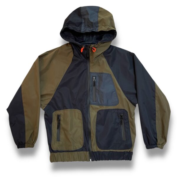 Chaqueta impermeable - Verde y azul