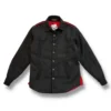 chaqueta gris con forro guateado rojo de ferdystreetwear