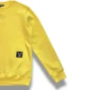 detalle de la sudadera sin capucha básica amarillo de ferdystreetwear