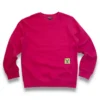 sudadera sin capucha básica magenta de ferdystreetwear
