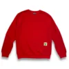 sudadera sin capucha básica roja de ferdystreetwear